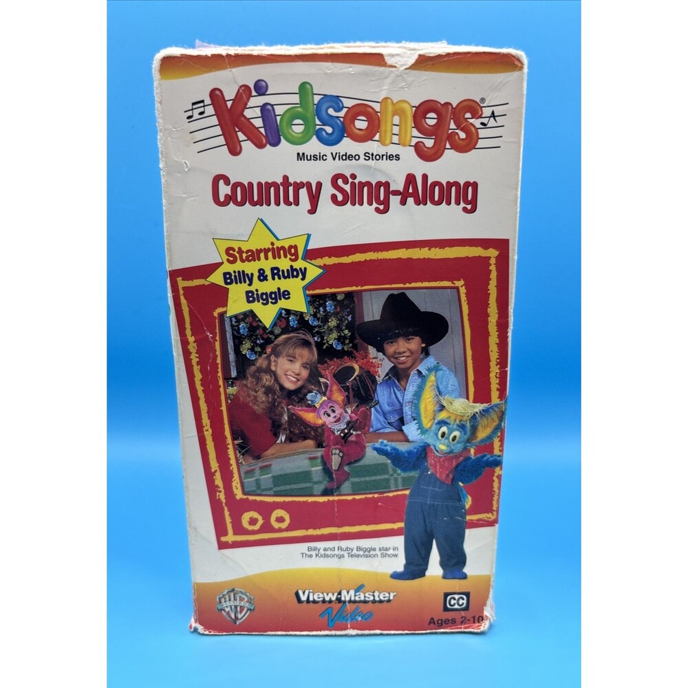 Kidsongs: Country Sing Along VHS Tape 1995 WB Video Kids Family Music Nostalgia